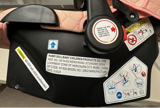 Counterfeit car seats